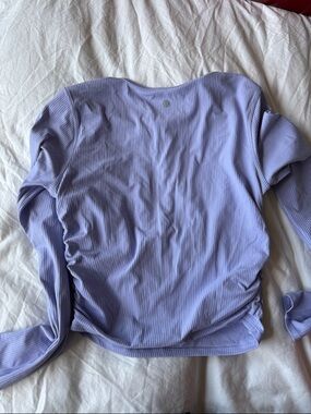 Lululemon Lilac Ribbed Long-Sleeve Women's Top